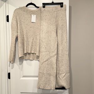 100% Cotton Sweater Set